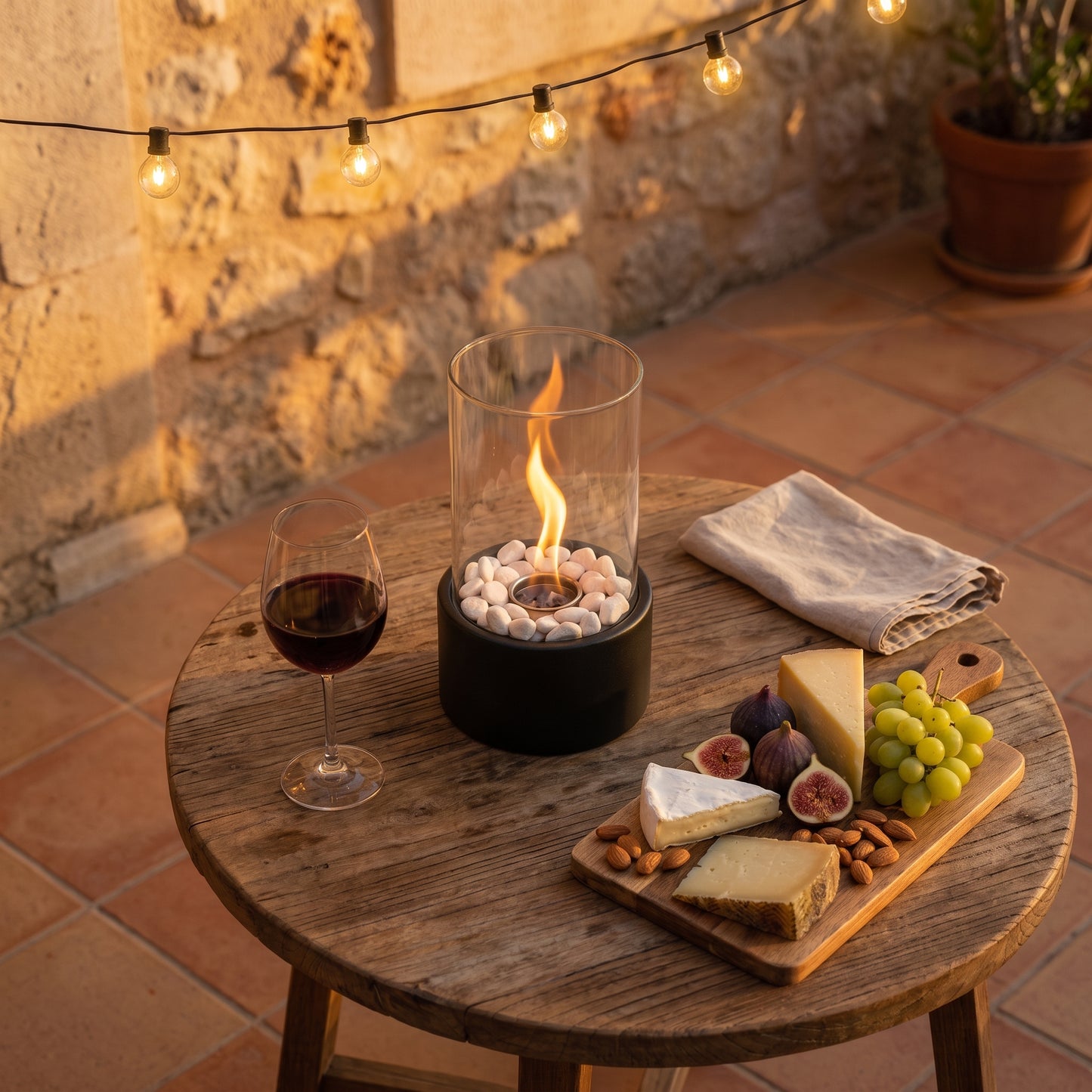 L'INCANTO — Chimenea de bioetanol de sobremesa, para dentro y fuera de casa